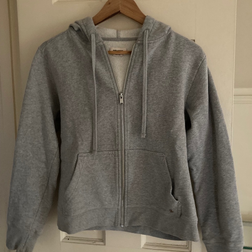 Zadig and Voltaire Amour Zip Up Fleece Hoodie  Small